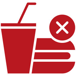 Do not eat or drink before surgery